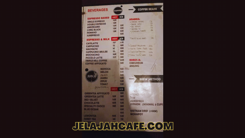 Harga dan menu Qinthara Coffee n Resto